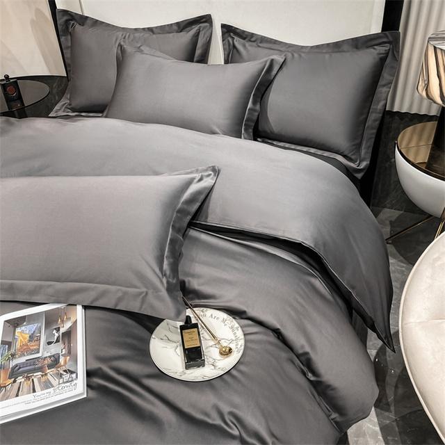 3-teiliges Set Luxus-Bettwäsche-Set aus 100 % ägyptischer Baumwolle, Bettbezug-Set für Einzel-, Doppel-, Queen-Size-Betten, weicher Bettbezug, Kissenbezug