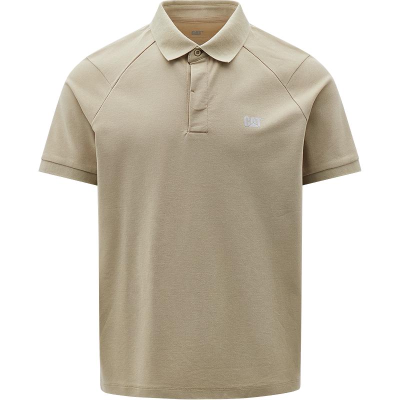 CAT Men s Cooling Reflective Logo SORONA Polo Shirt L