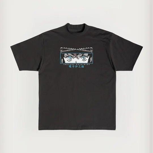 Manga Demon Slayer Hashibira Inosuke Funny Graphic T-shirt  Vintage Oversized T Shirt Cotton Short Sleeve Tees Men Women Clothes