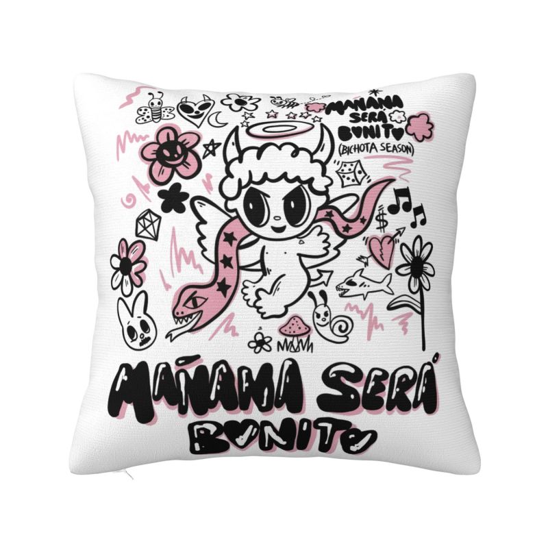 Reggaeton Music Karol G Manana Sera Bonito Throw Pillow Case Bedroom Cushions Cover For Sofa Chair Square Polyester Pillowcase