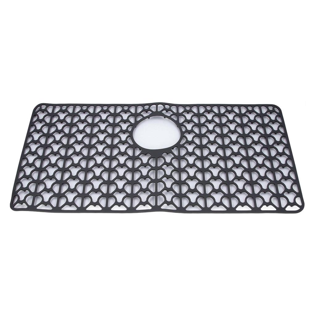 Kitchen Sink Mat Silicone Scratch Resistant Anti Slip Water Proof Reusable Multifunction for Dishes
