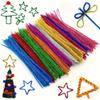 100 Shiny Plush Soft Iron Wires, Suitable for Art and Handmade Crafts, Mixed Color Decorations DIY Materials for Christmas Gifts