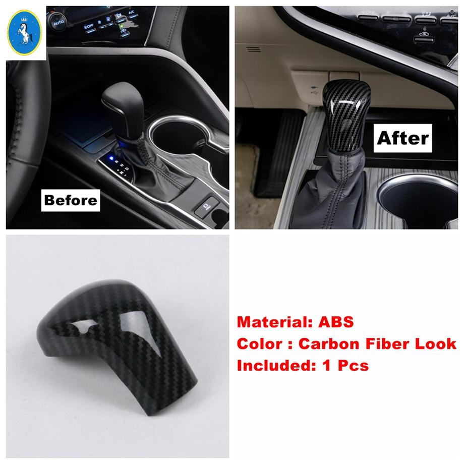 Rearview Mirror / Steering Wheel / Gear Shift Head Cover Kit Trim Fit For Toyota Camry 2018 -  Carbon Fiber Car Accessories