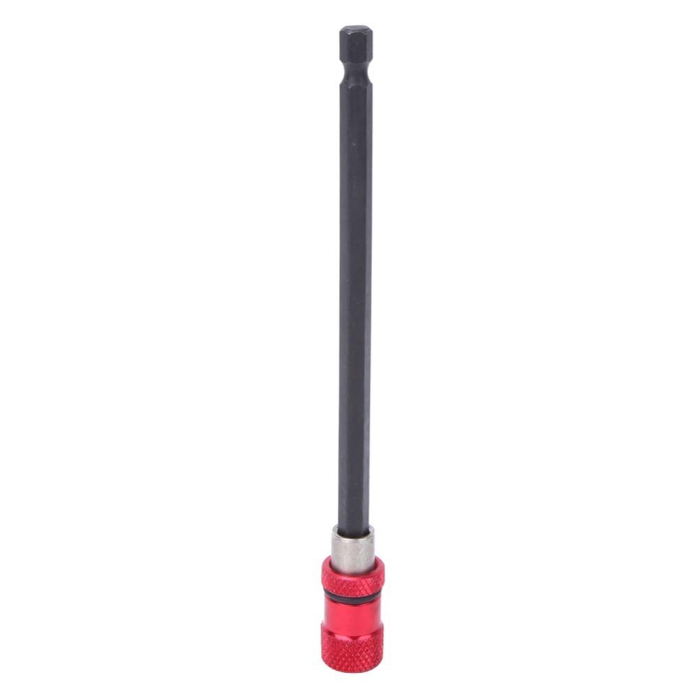 Chrome Vanadium Steel Screwdriver Bit Holder 1/4 Inch Hex Shank 60mm Length Magnetic Extension Adapter Stainless Steel