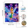 5D DIY Diamond Art Painting Kits for Adults, Dancing Elf Full Round Crystal Diamond Kits for Beginner for Home Wall Decorate