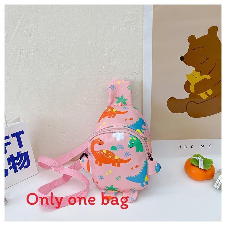 Dinosaur Cartoon Jurassic Kids Chest Bag With Oxford Material Casual Gift Girl