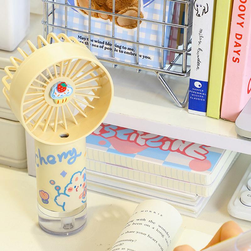Upgraded Portable Misting Fan, Handheld Personal Mister Fan, Battery Operated Spray Water Mist Fan For Makeup, Travel, Outdoors