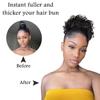 Messy Bun Hair Piece Elastic Drawstring Loose Wave Curly Scrunchies Ponytail Extension