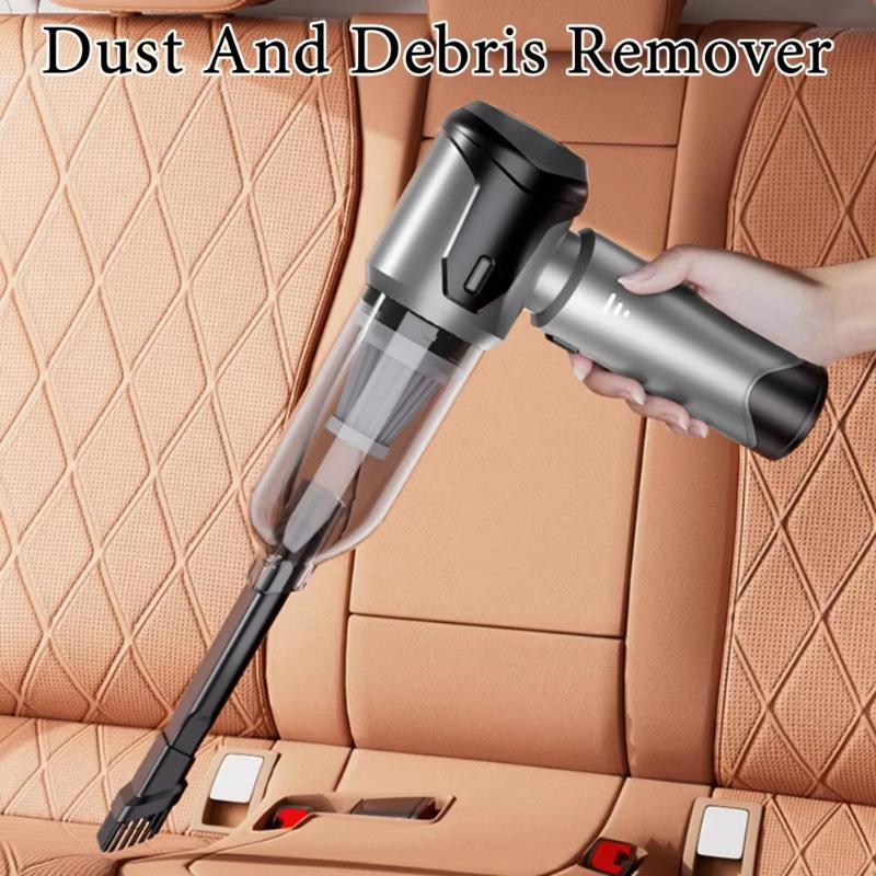 Aspirator cu perii fără fir, pistol de suflat cu aer pentru mașină, puternic portabil, aparat de curățare auto, curățător fără fir pentru vehicule