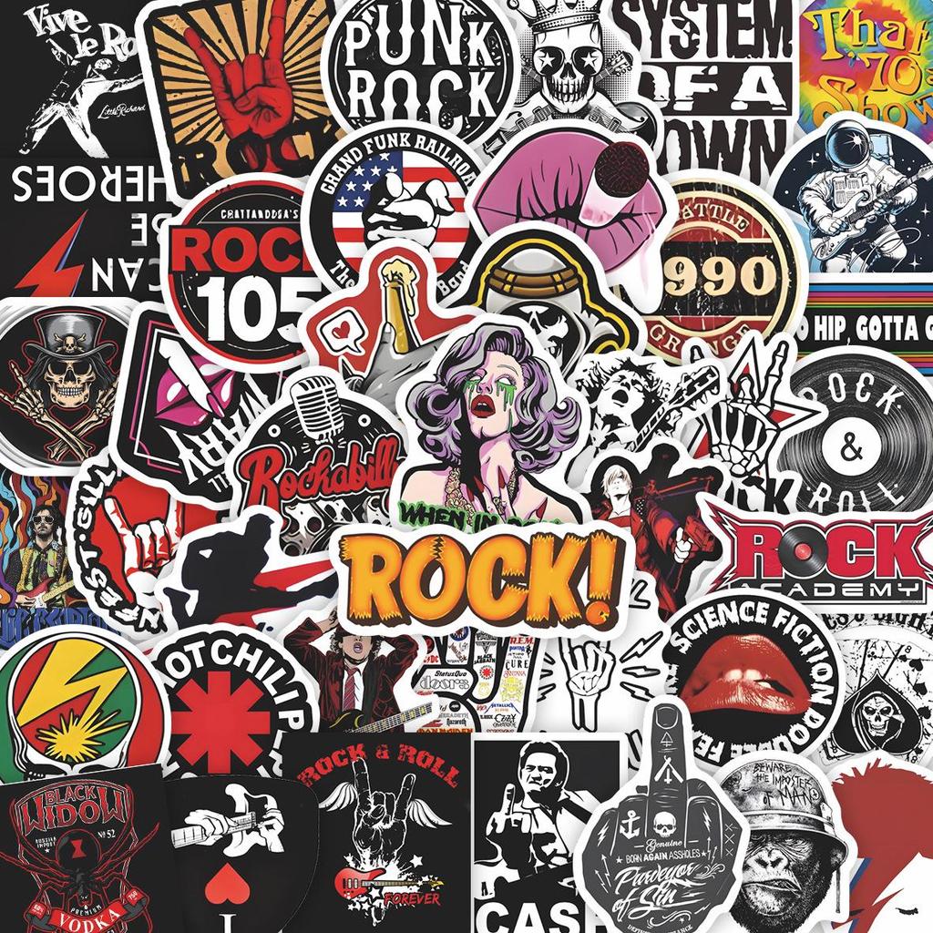 42-Piece Waterproof Hip Hop & Graffiti Sticker Set for Phone & Luggage Decoration