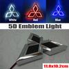 Naklejka z emblematem LED 5D na przód i tył samochodu dla ASX Mirage Ralliart Outlander Lancer Pajero Eclipse Galant EVO Odznaka Światło