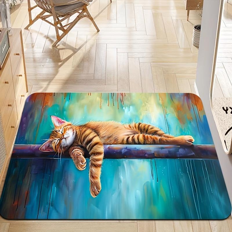 1PC Beach Kitchen Rugs Non-Slip Home Door Mats Pop design Bathroom Rugs Bath Mat Carpet for Home Sink Laundry Decor