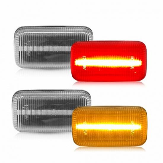 4X LED Side Marker Lights For 2015- GMC Sierra Chevy Silverado 2500HD 3500HD