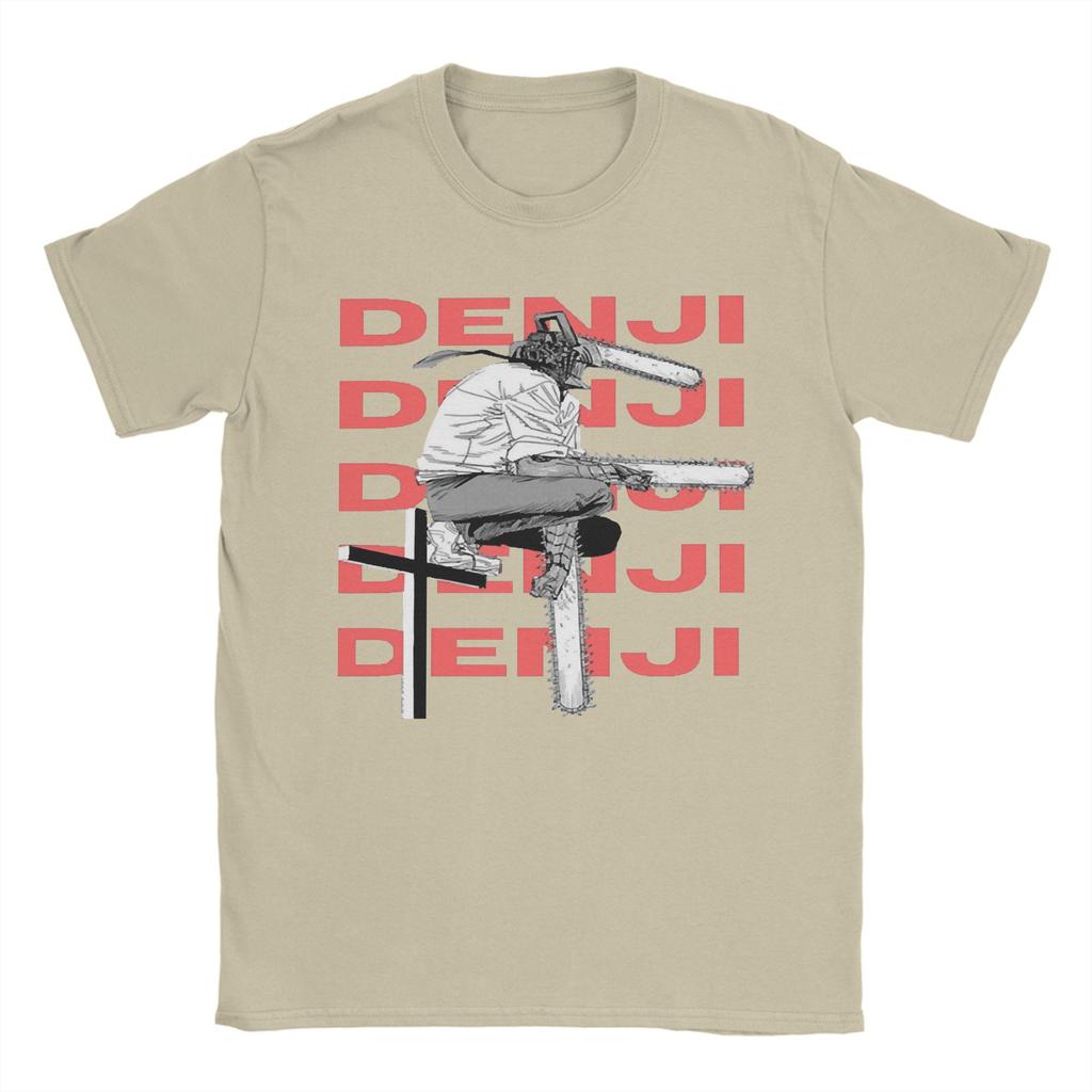 Denji Anime T Shirt for Men Women Cotton Fashion Male TShirts Round Neck Chainsaw Man Tee Shirt Short Sleeve Tops New Arrival