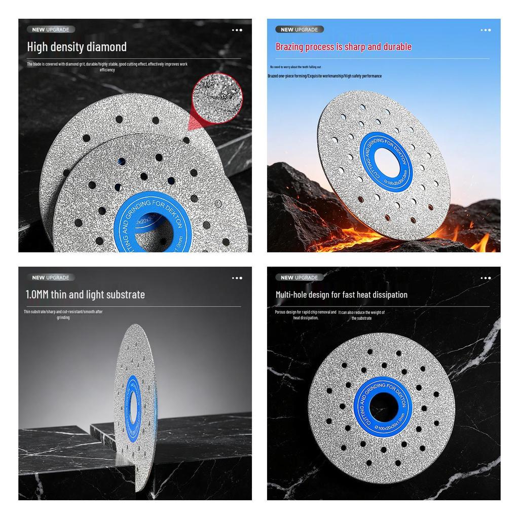 Sintered Stone Diamond Angle Grinder Blade for Precision Tile Cutting & Polishing