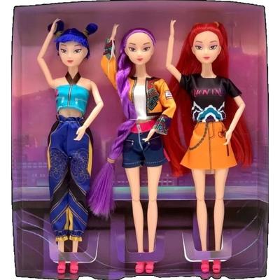 30cm Puppen Spielzeug Kpop Dämonenjäger Actionfigur Spielzeug Rumi Mira Zoey Schöne Prinzessin Baby Mädchen Puppen Kunststoff DIY Spielzeug für Mädchen