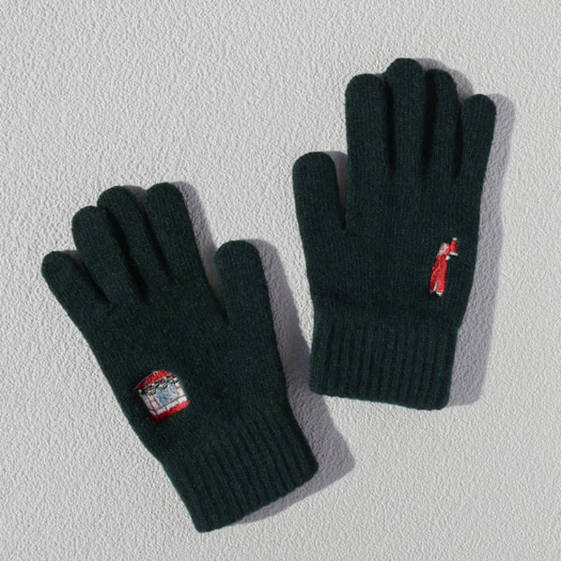 

легамгак Рождество в Чосоне перчатки (шерсть) - Насыщенно-зеленый Deep green