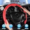 EIING Car Steering Wheel Universal Genuine Protective Cover for Standard Suitable for S and M Easy Cover, Leather, Breathable, Anti-Slip,