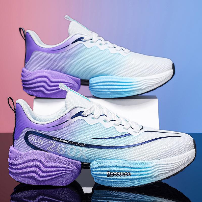 

Кроссовки для бега Carbon Board Speciality Marathon Мужские спортивные дышащие легкие женские удобные спортивные нескользящие кроссовки 45 фиолетовый