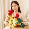 34Cm Simulation Cock Rooster Plush Pillow Stuffed Colorful Farmland Animal Cushion Sofa Chair Home Decoration Gift