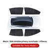 YZ For Tesla Model 3/Y/YL Highland ice crystals Side Window Privacy Trim Sunshade Front Rear Windshield Blind Cover Sun Shade
