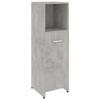 VidaXL Armoire de salle de bain Gris béton 30x30x95 cm Aggloméré