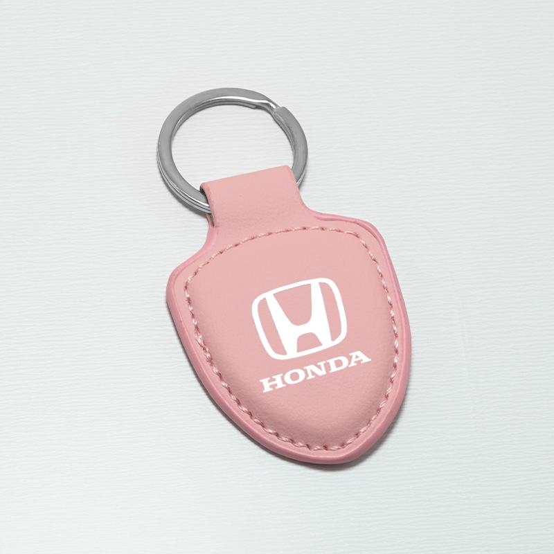 PU Leather Car Keychain Key Decoration Ring Anti-Loss Pendants For Honda Civic Accord Fit City Vezel CR-V Odyssey Pilot Jazz HRV LK6