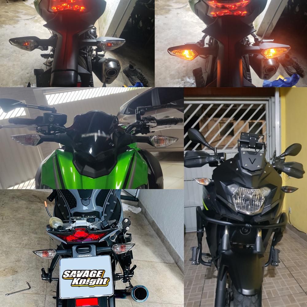 Motorcycle Turn Signals Light For KAWASAKI Z900 Z125 Z750 Z650 Z300 Z400 Z800 Z1000 Ninja 400 300 Versys 1000 Flashers