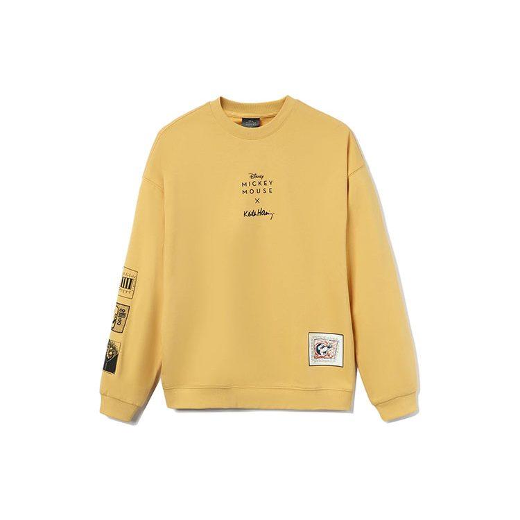 Li Ning x Disney Sweatshirt Men's Light Ochre Yellow AWDR591-2