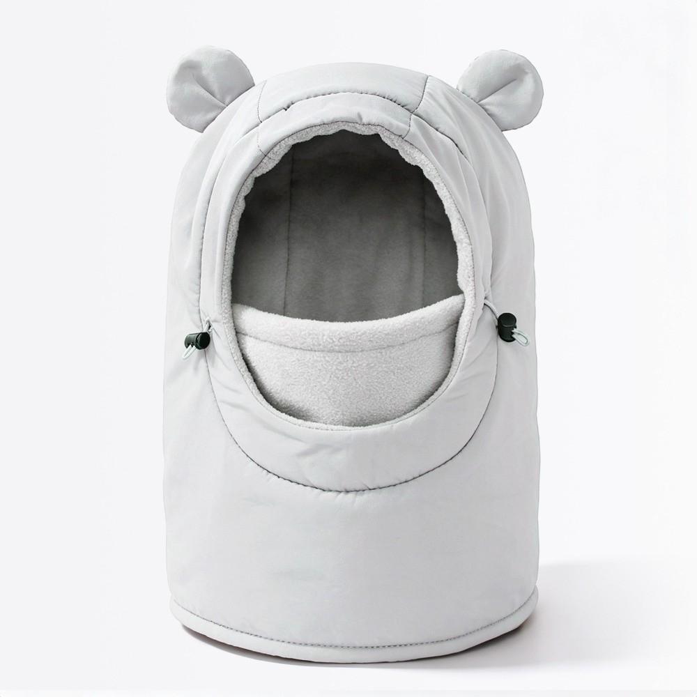 Fleece Lined One-piece Hat Scarf Windproof Children's Hats Cute Winter Hood Hat