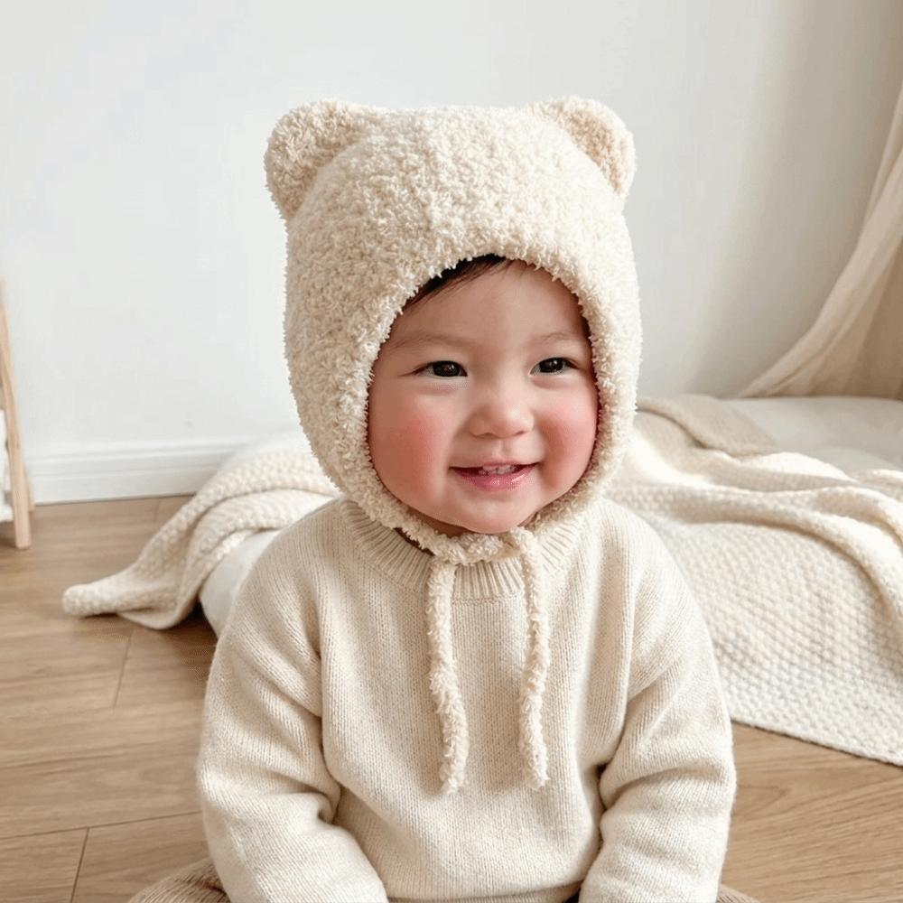 Cat Ear Baby Beanie Cap Breathable Toddler's Knitted Hat Outdoor Activities