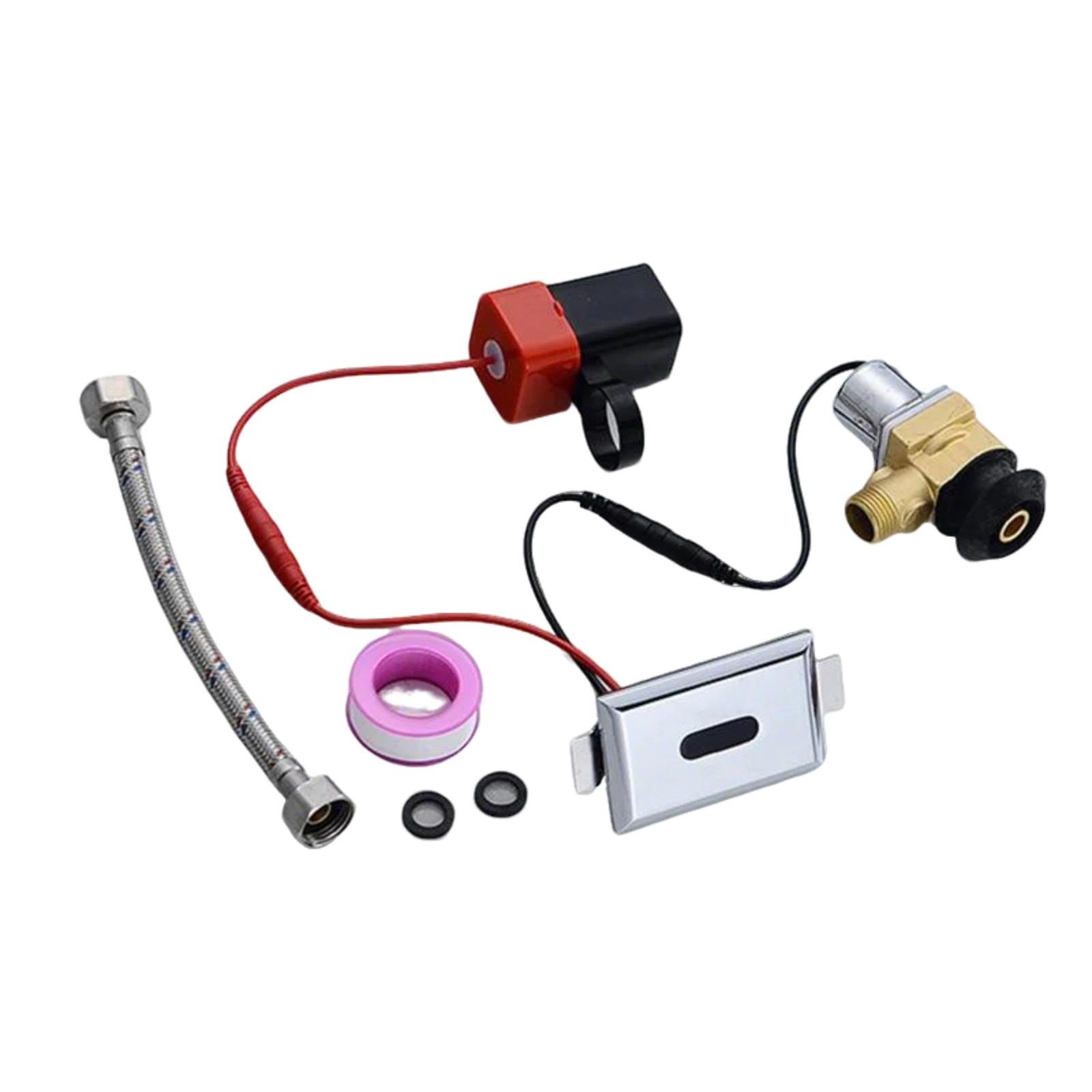 Wit angel Aanraakloze Urinoir Spoelkits Sensor Spoelventiel Toilet Spoel Reparatiekits Wasruimte Inbouw Wandmontage Sensor Set E