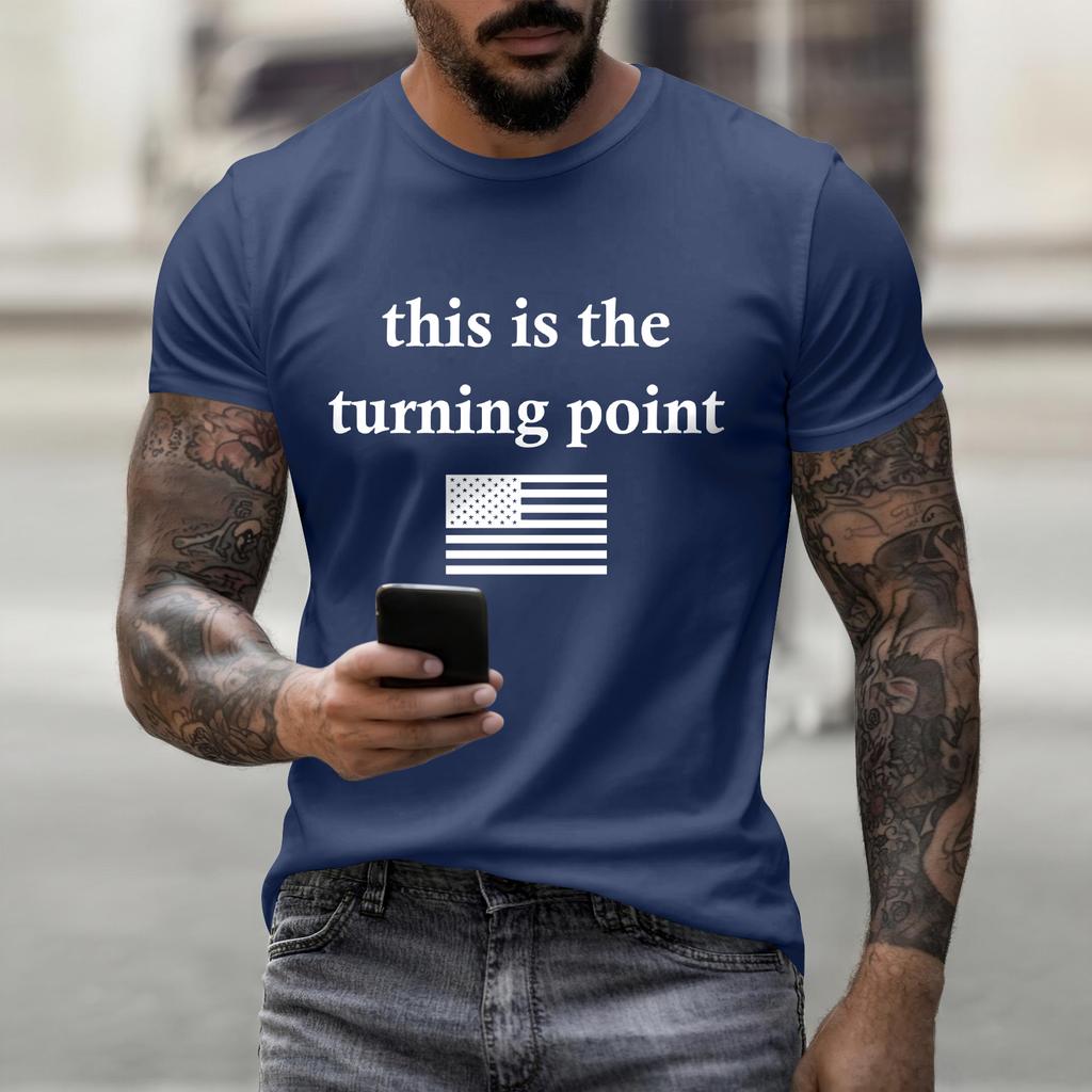 Fashion Round Neck Raglan Short Sleeve Workwear Printed Tops Ladies Summer Tops