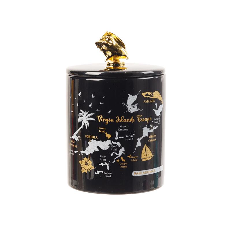 International Ceramic Aroma Candle Jar Single piece