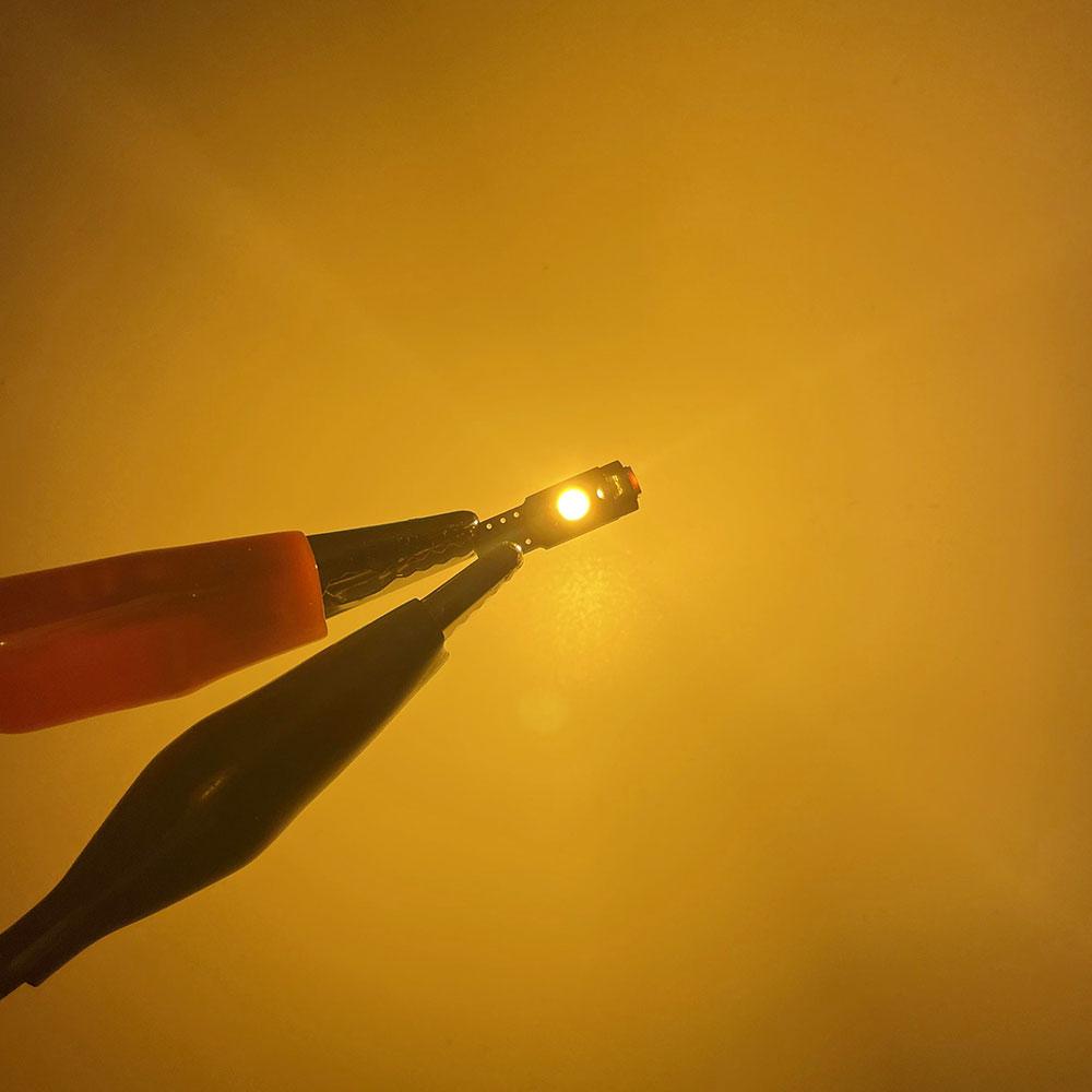 

10PCS T5 W3W W1.2w Instrument Lamp Indicator Fuel Meter Canbus Led Car Center Console Dashboard Indicator Warming Wedge Lights 10 piece&T5 жёлтый