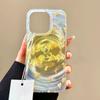 Smudge Yellow Floral Application iPhone17ProMax Vortex Mobile Phone Case 16 Apple 14/15 Large Hole Premium Sense