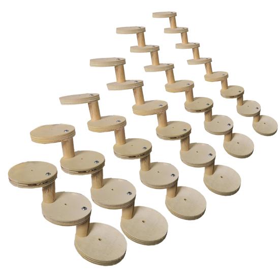 Yousheng 1 Set Hamster Ladder High Stability Detachable Solid Climbing Stairs Birds Parrot Exercise Perches Stand for Home Use