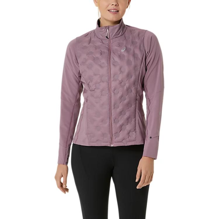 

Asics Road Logo Ветрозащитная Водонепроницаемая Теплая Куртка с Длинным Рукавом Женские куртки Серо-Коричневая 2012D069-500 L