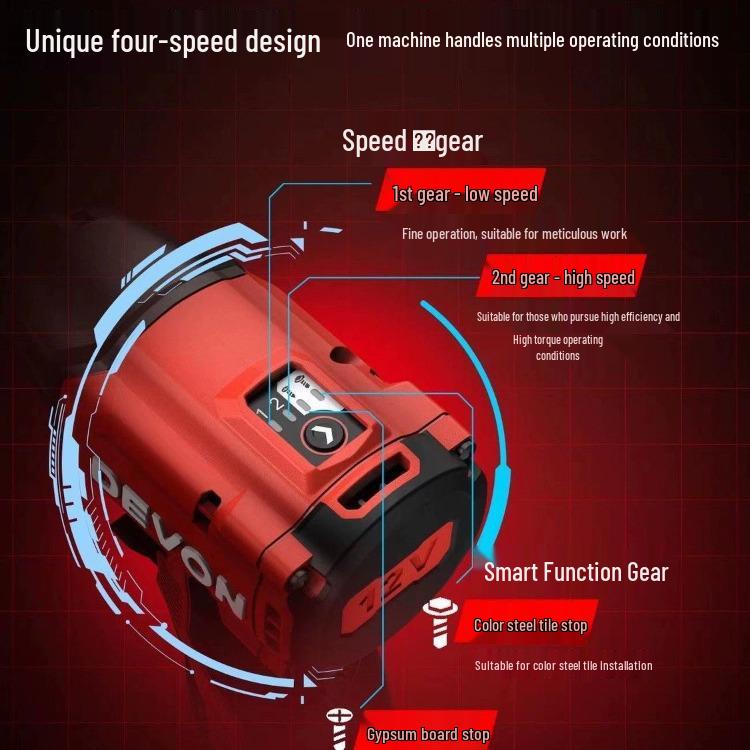 High Torque Rechargeable Brushless Impact Driver 5767-Li-12
