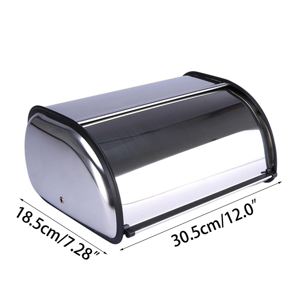 Stainless Steel Bread Box Metal Nut Snacks Metal Kitchen Dessert Cake Cupcake