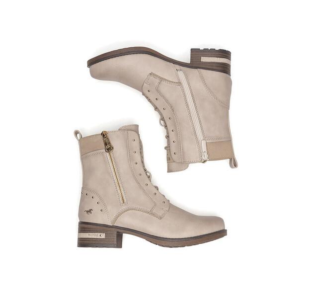 Mustang 1229-522 Beige Ankle Boots