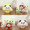 Soft And Cuddly Panda Plush Toy With Lovely Floral Features Perfect For Keychains