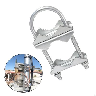 V Jaw Block with U Bolts Pipe Mount Accessories Part,Antenna Mast Clamp Bracket Holder for TV,Flag