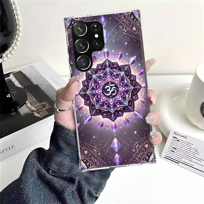 Mandala Chakra Insist Yoga Soft Phone Case For Samsung Galaxy S22 S23 S24 S25 Edge S26 Ultra S20 FE S21 Plus + Fundas Coque Gala