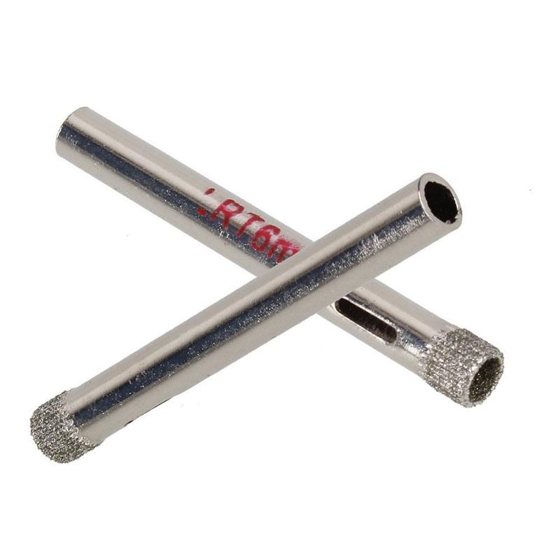 10pcs 6mm Diamond Coated Drill Bit Tile Ceramic Glass Hole Saws Silver Cutter Opener Bits Drill Bit Tool