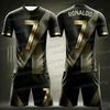 Special Edition Ronaldo No.7 Football Jersey Tee Shorts Set Sportwear Harajuku Summer Casual Kid Tshirt or 2 Piece Set