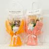 Crochet Flowers Bouquet Eternal Flower Wedding Gift for Guests Woven Sunflower Christmas Bouquet Cadeau Mariage Pour Invites