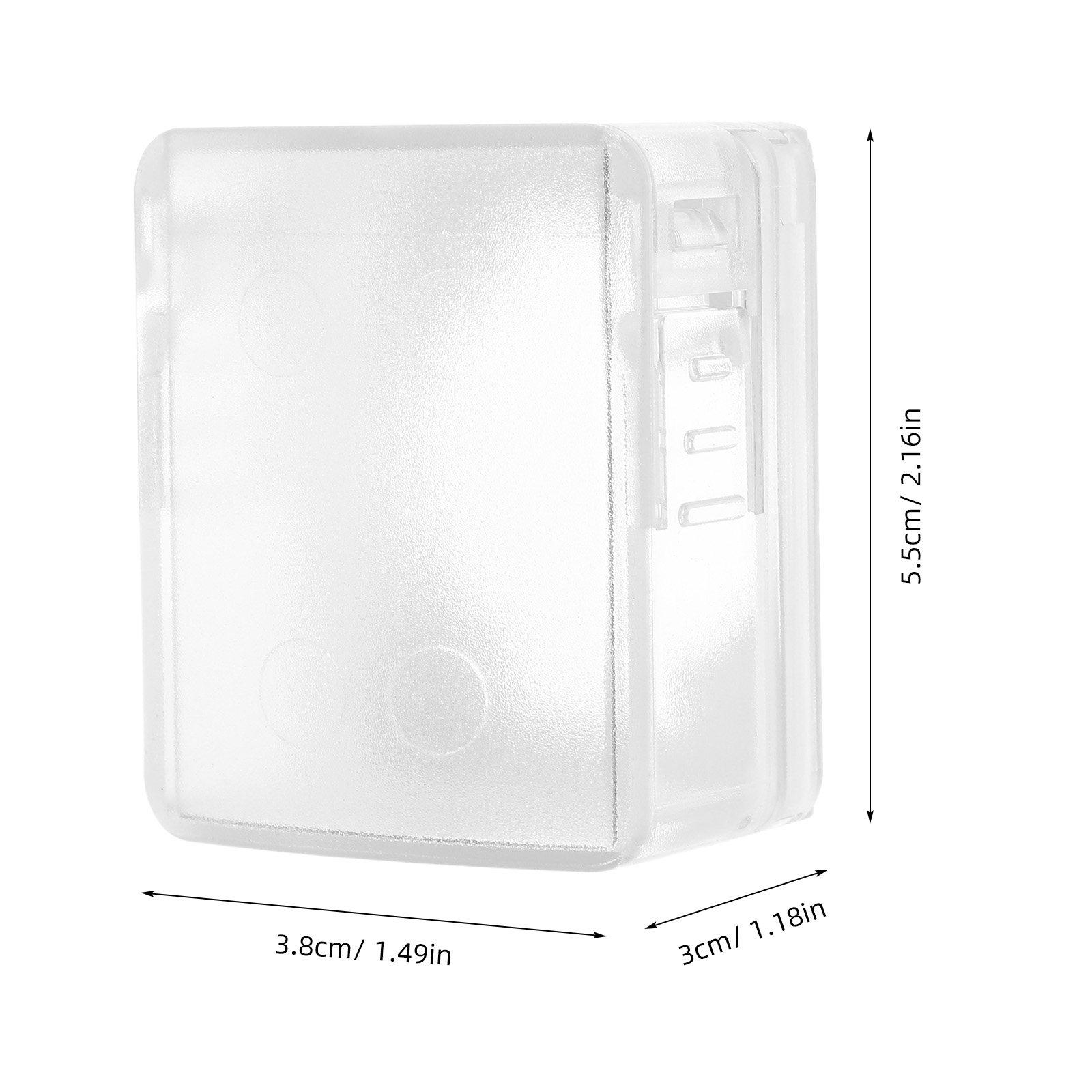 

2Pcs Child Safety Door Lock Cover Plastic Prevents Accidental Locking Ideal for Kids Homes Offices Hotels Door прозрачный