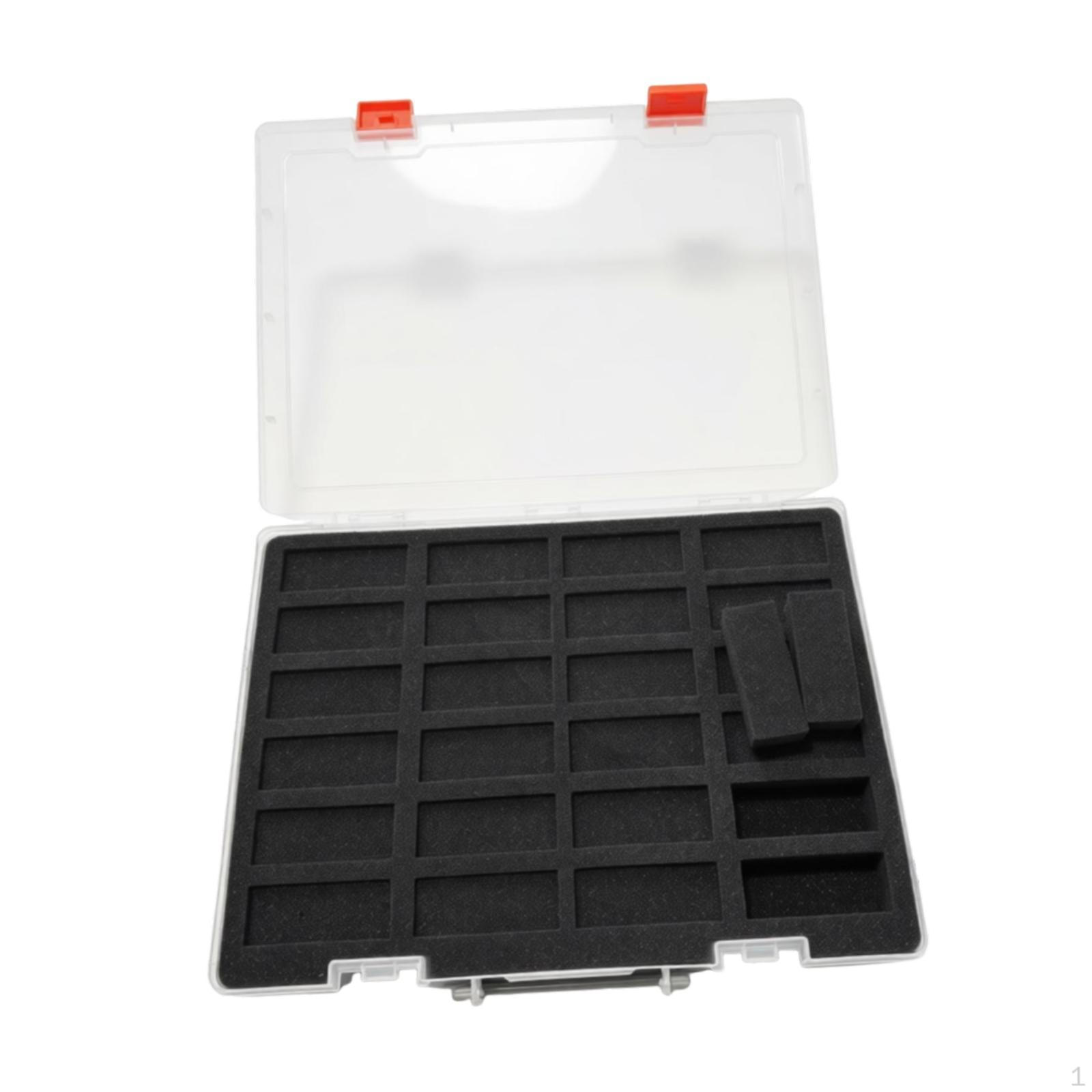 

Вітрина-органайзер для моделей автомобілів масштабу 1:64 з ручкою, прозора, ручна, пилонепроникна, для колекційних автомобілів