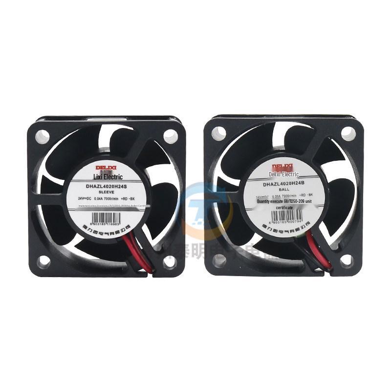 DELIXI DC24V 40x40MM Silent Cooling Axial Fan for Amplifiers and Frequency Converters